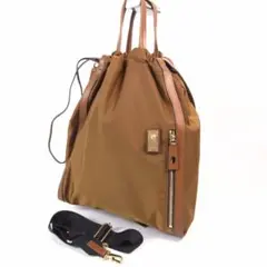 ORSETTO オルセット 2wayナイロントートショルダーバッグ ブラウンのサムネイル