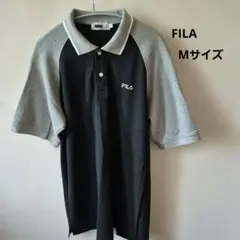 FILA ポロシャツ ブラック グレー Mサイズのサムネイル