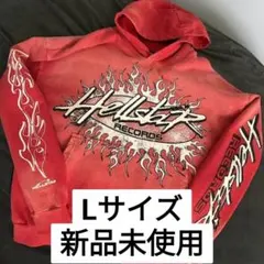 hellstar hoodie fire red Lサイズ