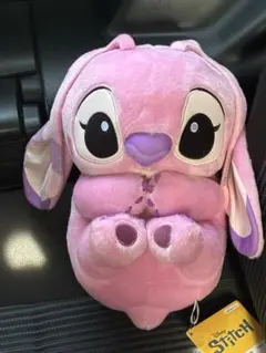 ディズニー　スティッチ　寝そべりコロコロBIGぬいぐるみ　エンジェル