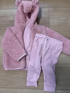 baby GAP ピンク フリースセット 12-18ヶ月