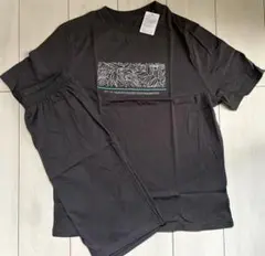 新品　Mサイズ 上下　ルームウェア 半袖 グレー