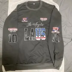 アメリカンカジュアルデニム調トレーナー