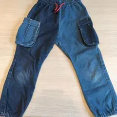 BREEZE デニム調ポケット付きロングパンツ 120