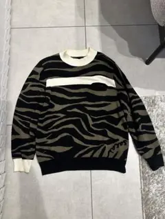 sacai ゼブラ柄 ニット 20-02261Mのサムネイル