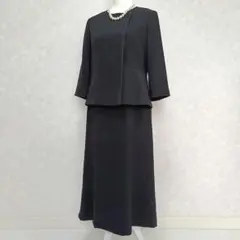 【極美品】東京ソワール SOIR BENIR セットアップ風ワンピース 11号
