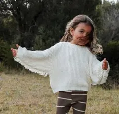 GROWN－Yarn Fringe Pull Over