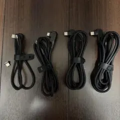 CIO マグネット　ケーブル　黒　ブラック　4本セット