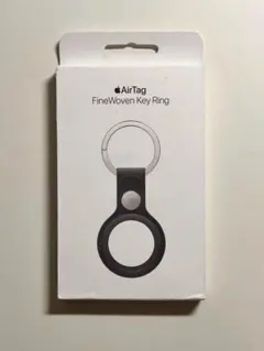 【新品】純正 AirTag ファインウーブンキーリング・ブラック②