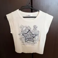 DHOLIC スタープリント 半袖カットソー アイボリーのサムネイル