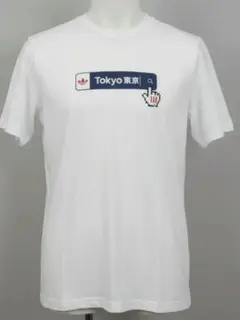 AF0426アディダスオリジナルスadidas ロゴ　グラフィック　半袖Tシャツ