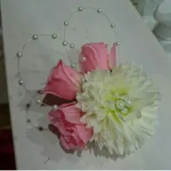 セール♪新品・ハンドメイド コサージュ ブローチピン&クリップ