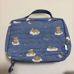 【美品】ジェラートピケ　オムツポーチ　くま