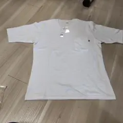 ホワイト Tシャツ Lサイズ ポケット付き