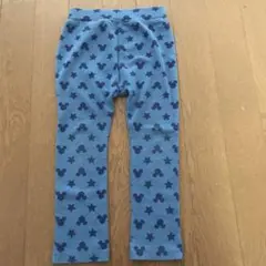 ミッキー柄 ブルー レギンス 長ズボン