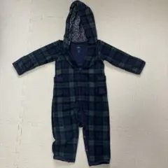 babyGap チェック柄 フリース ロンパース 80cmのサムネイル