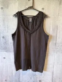 NUMBERNINE 編み込みタンクトップ黒サイズ3 NUMBER (N)INE（ナンバーナイン） 編み込みタンクトップ メンズ