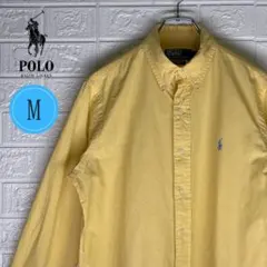 【24時間以内　匿名発送】ポロバイラルフローレン　BDチェックシャツ　黄色　M