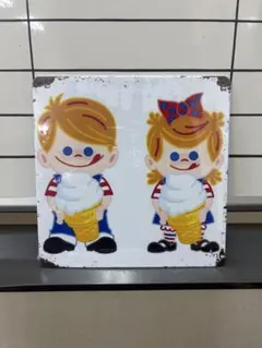 NISSEI ブリキ看板プレート 昭和 レトロ看板☆ ソフトクリーム 懐かしい