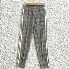 新品未使用【アディダスオリジナルス 】トラックパンツ チェック千鳥柄 XS