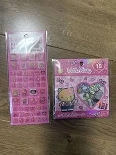 正規品 タイルシール 日焼けキティ・おはじきシール ギャルキティ 2点セット