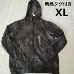 【新品タグ付】ユニクロ エアリズムUVカットメッシュフルジッププリントパーカXL