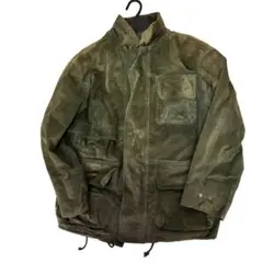 vintage 本革　オリーブグリーン スエード ミリタリージャケット