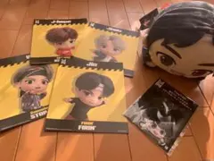 BTSグッズ TinyTAN ぬいぐるみ・アクリルキーホルダ・ポストカードセット