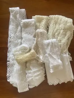 ホワイトレースリボンセット