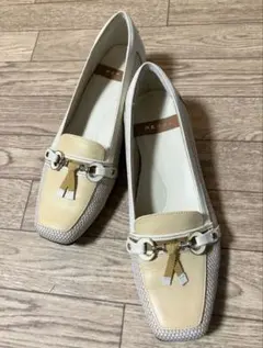 【処分価格】REGAL 生地系ローファー レディース ベージュ 通勤や入園式等