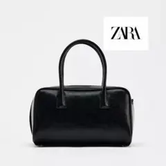 ZARA ザラ スエードシティバッグ ハンドバッグ ボストンバッグ