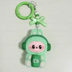 ラブブ　キーホルダー　緑　labubu