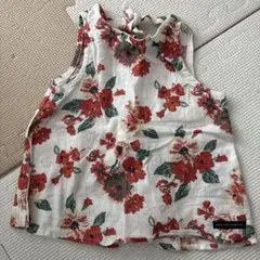 futafuta 花柄ノースリーブタンクトップ 95cm
