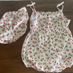 RALPHLAURENラルフローレン　ショートオール&ハットセット9M/75cm