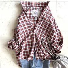 極美品 フランク＆アイリーン スキッパーシャツ サニー ブルー