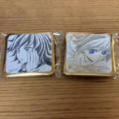 鬼滅の刃 冨岡義勇 2個 スクエア缶バッジ お楽しみくじ ダイニング 柱稽古編