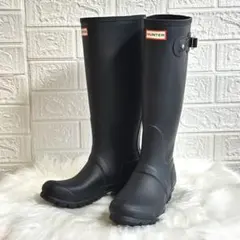 極美品✨HUNTER ハンター レインブーツ ロング 長靴 オリジナルトール 黒