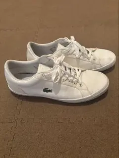 Lacoste ホワイト キャンバス スニーカー 26.5cmのサムネイル