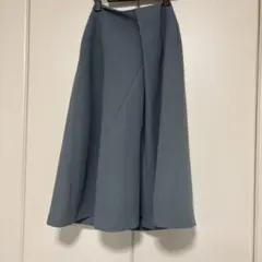 KBF+ フレアスカート ブルーグレー