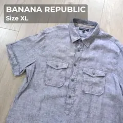 【美品】BANANA REPUBLIC リネン100％ シャツ XL 00sのサムネイル