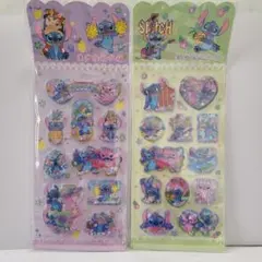 【スティッチ】水シール ウォーターシール 立体 3D ご褒美 シール s-2