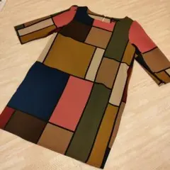 チュニックワンピース M 七分袖 美品 着用2回