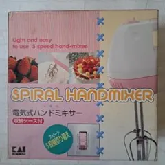 貝印 電気式ハンドミキサー 電動泡立て器 ホワイト KAI