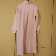 BN1 ピンク ハイネック ニット セーター レディース