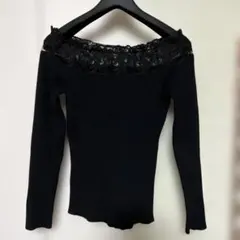 【超美品】CECIL McBEE セシルマクビー オフショルダー レース 長袖