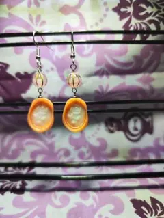 ハンドメイド♪チェコビーズとシーリングスタンプ風ピアス♪即購入複数購入大歓迎‼️