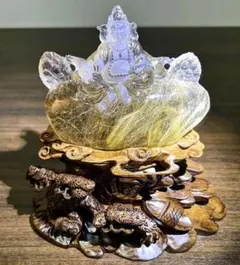 別格!!神グレード!! ルチルクォーツ 布袋様 早いもの勝ち!! 彫刻 置物
