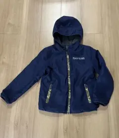 ネイビー リバーシブル フード付きジャケット