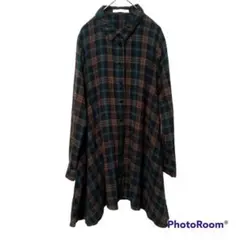 NICE CLAUP 【F】チェックシャツ レディース USED 古着 長袖のサムネイル