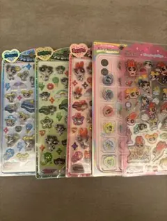 うるちゅるポップシール　パワパフ　パワーパフガールズ　5種